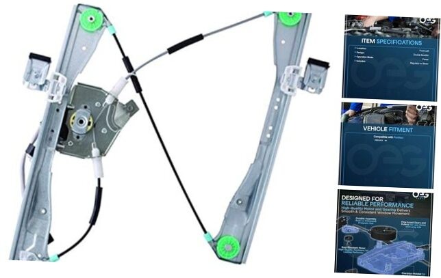 OEG Parts New Window Regulator W/Motor Front Drivers Front Driver Side (LH)