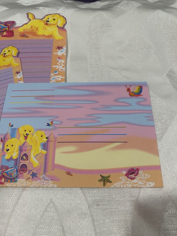 Vintage Lisa Frank Stationery Sheets + Envelope