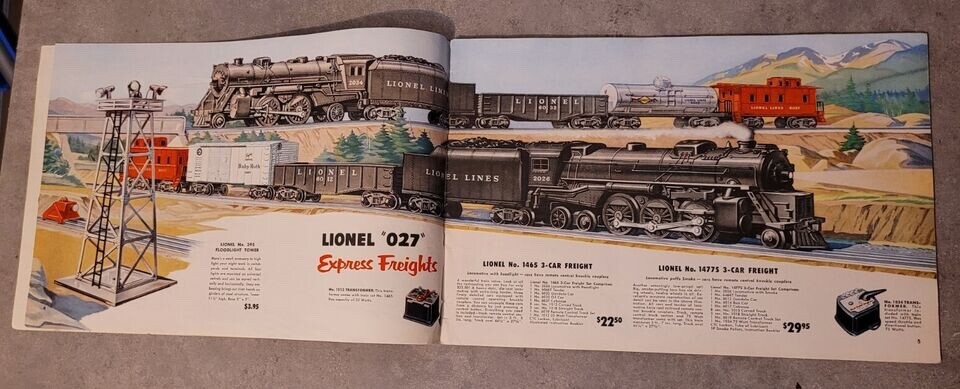 Lionel 1952 Catalog Excellent Condition Rare