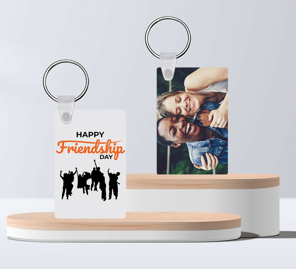 keychain 2 side personalized Custom photo and text, Best Gifts