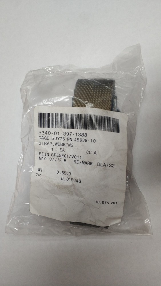 MILITARY TIE-DOWN STRAP #12341385 NSN: 5340-01-397-1388