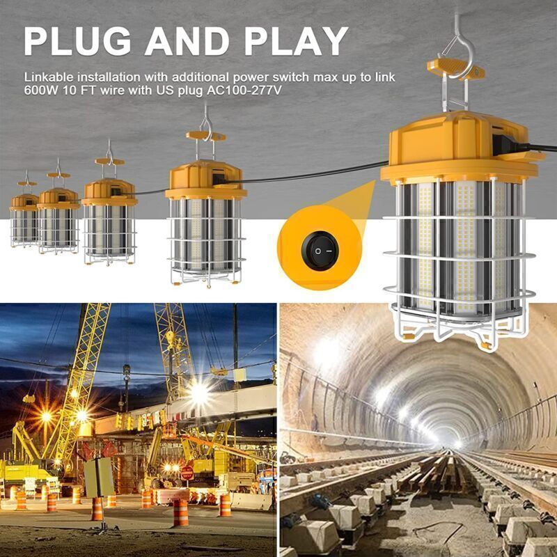 150W LED Temporary Work Light Industrial Construction High Bay Project Lighting