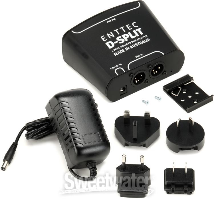 ENTTEC D-Split 4-port Isolated DMX Splitter