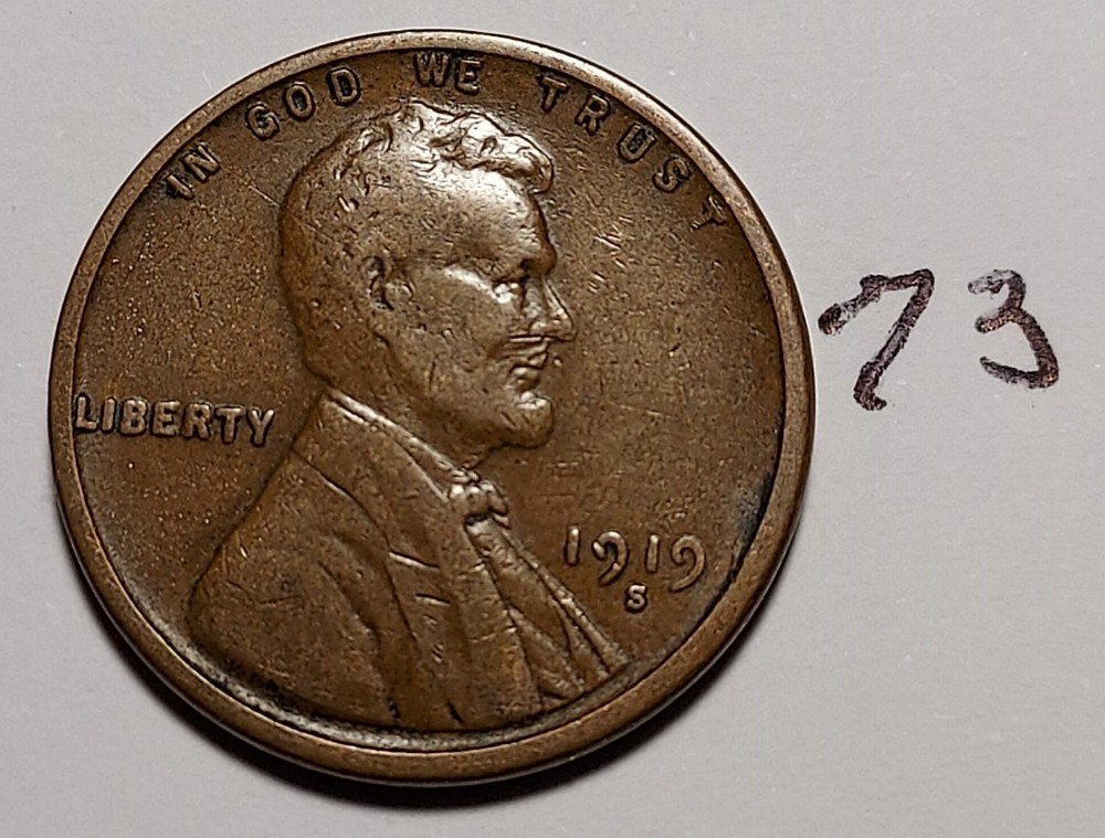 1919-S Lincoln Wheat Cent       #73