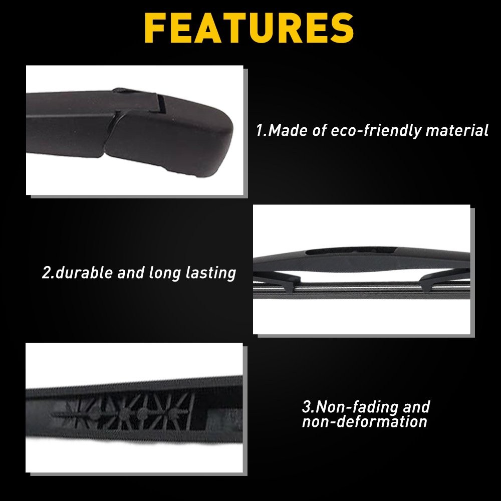Replacement For 2004-2014 Nissan Murano Rear Windshield Wiper Arm & Blade Set