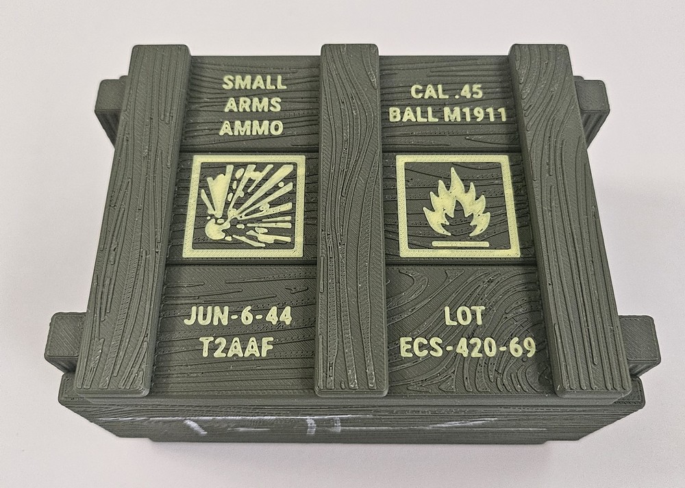 Tom Hanks Signed Prop Saving Private Ryan .45 Ammo Replica Box Dummy Bullets COA