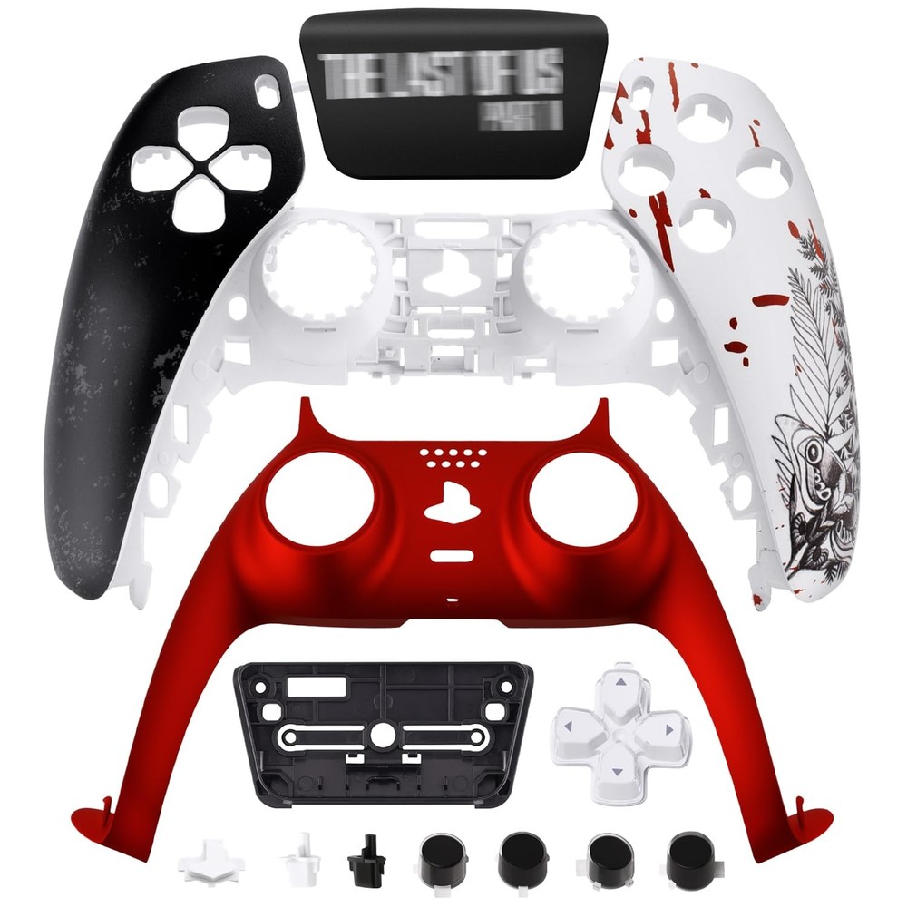 Replacement Front Shell Kit for PS5 Controller, Custom TLOU2 Multi-color