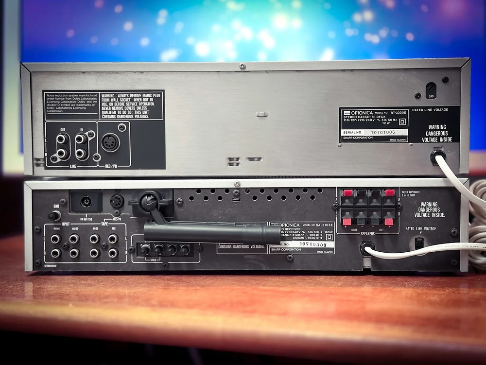 OPTONICA SETUP 🌈RaRe🌈 Vintage Stereo Receiver & Cassette Deck