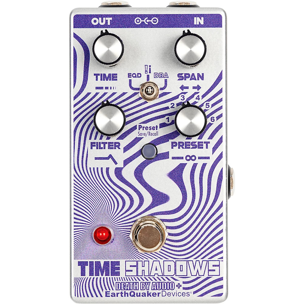 EarthQuaker Time Shadows II Subharmonic Multi-Delay Resonator Effects Prpl/Slver