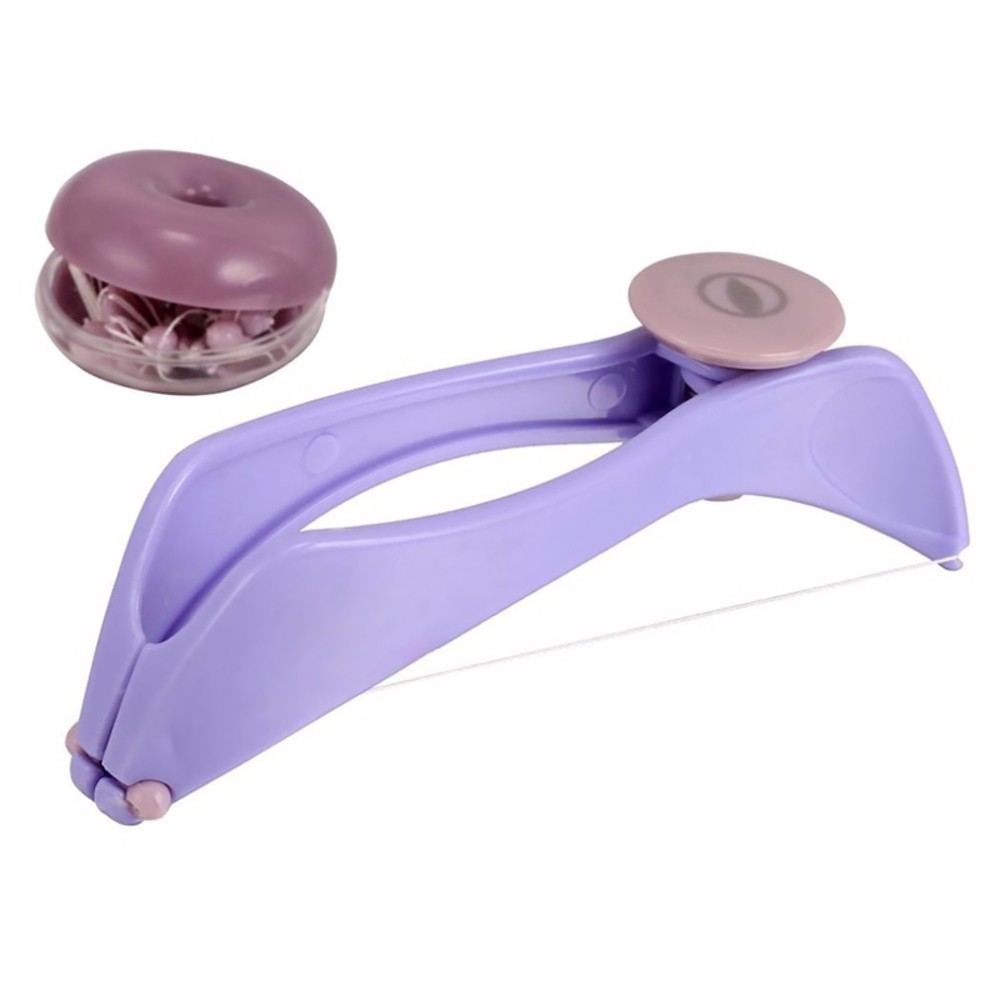 Facial Eyebrow Hair Remover Threading Epilator Defeatherer Spring Makeup Tool