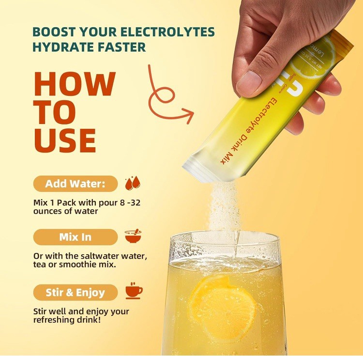 Oral Hydration 30 Pack Lemonade Flavor