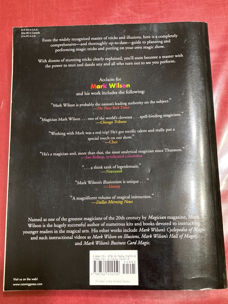 Magic Tricks book, used, Complete Course in Magic, By Mark Wilson