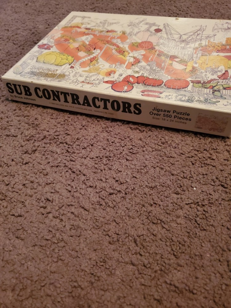 SUB CONTRACTORS 100% Complete Jigsaw Puzzle 550 pieces