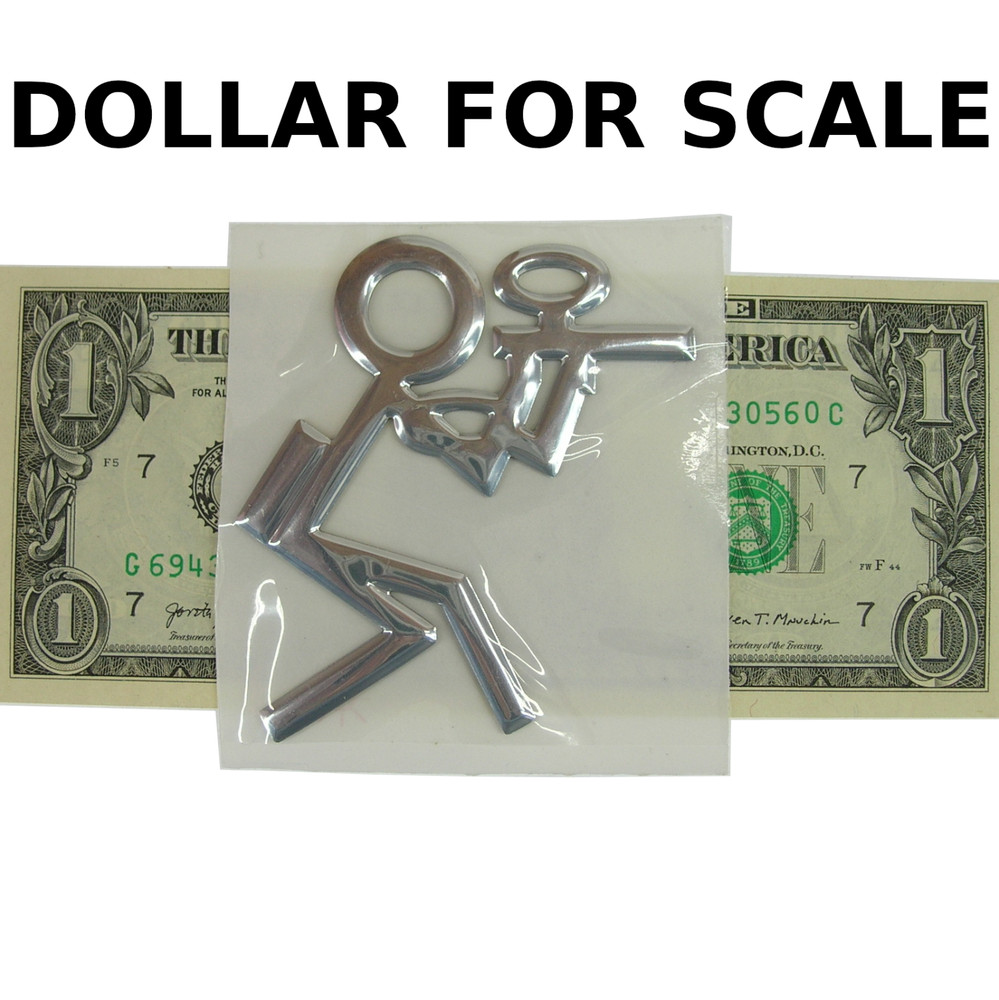 Paintball Player Sticker 3” Chrome