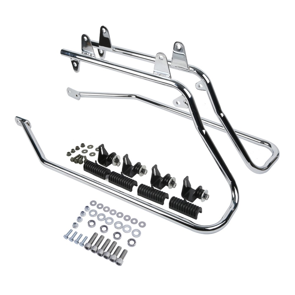 Saddlebag Conversion Brackets w/ Hardware Mounts Fit for Harley Davidson Softail