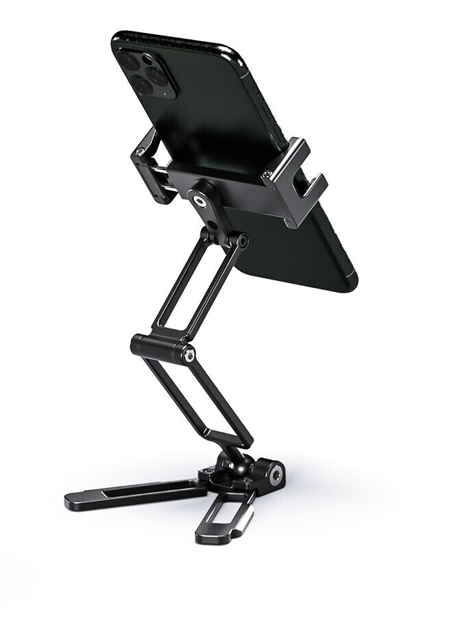 Leofoto PS-4 Foldable Multi-Functional Smartphone Clamp Black