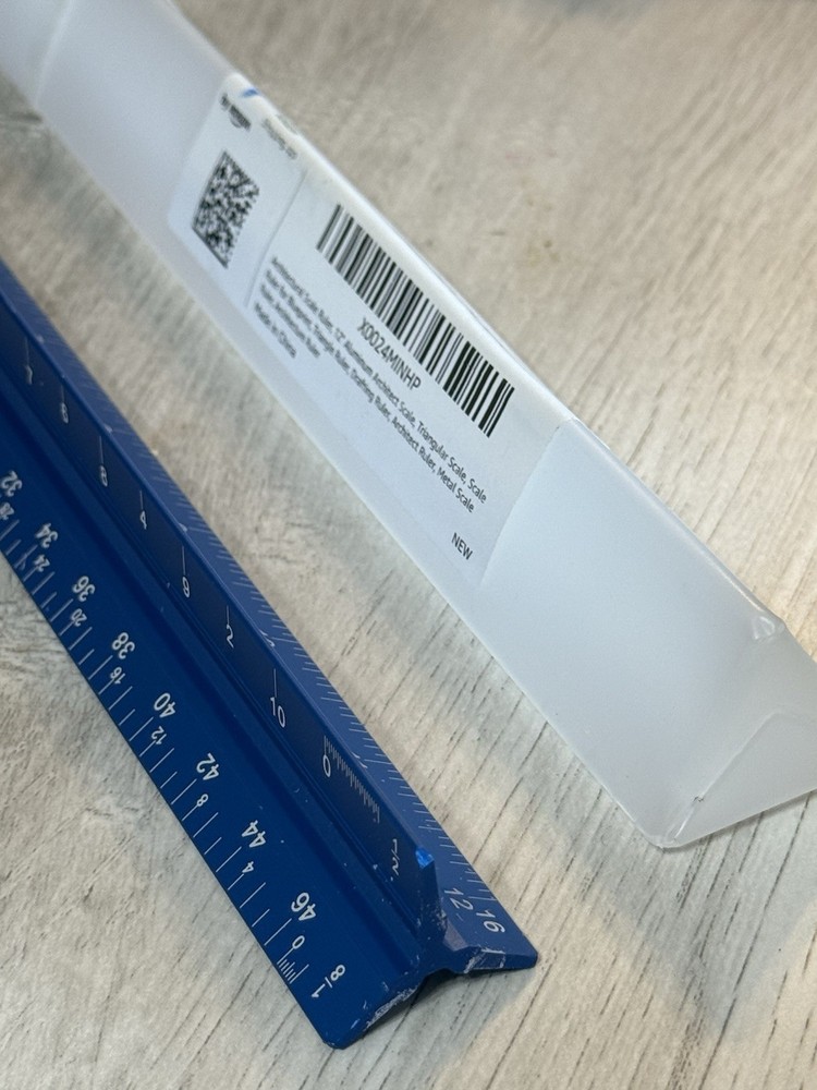 Triangular Engineering Scale Aluminum Ruler For Architects, Engineers & Student