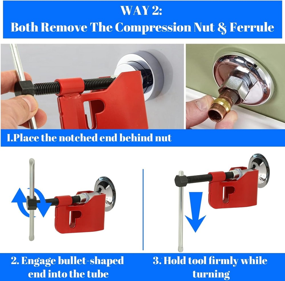 Compression Sleeve Puller Tool Remove Ferrule & Nut OF Pipe,Ferrule Puller...