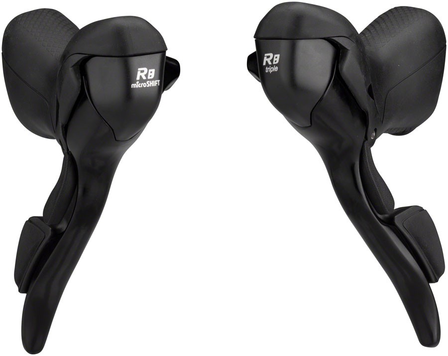 microSHIFT R8 Drop Bar Shift Lever Set 3 x 8-Speed, Compatible