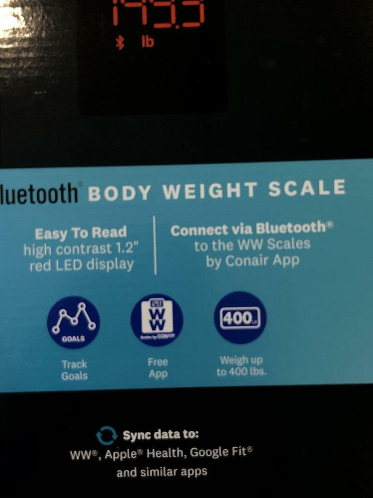 Weight Watchers Body Weight Scale Bluetooth - New