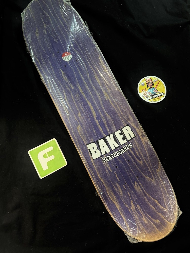 RARE Sammy Baca Green Pro Model Letters Logo Baker Skateboard Deck In Shrink