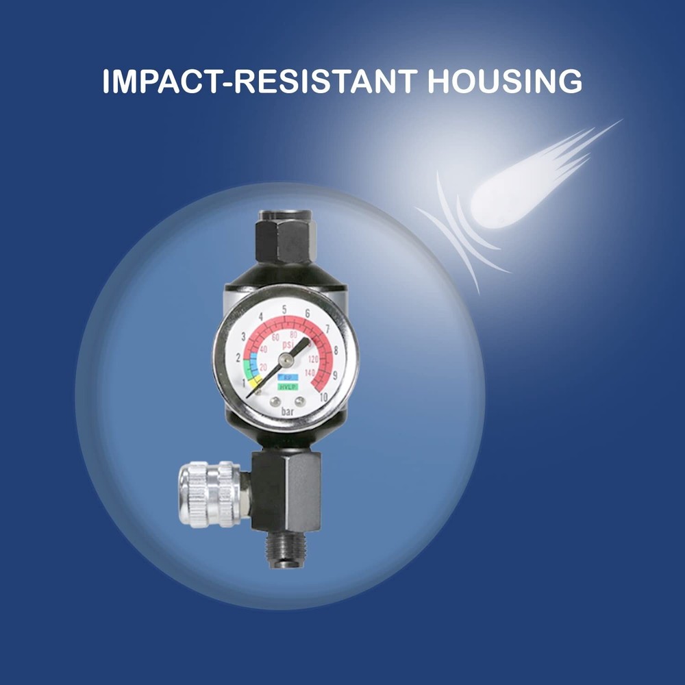 LE LEMATEC Air Compressor Regulator & Air Compressor Water Separator with Gau...