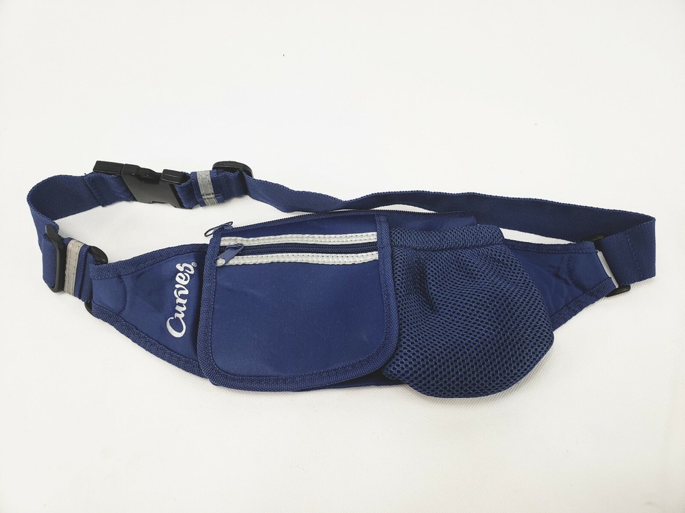 Blue Curves Running Hydration Belt Bottle Holder and Key Loop 15"