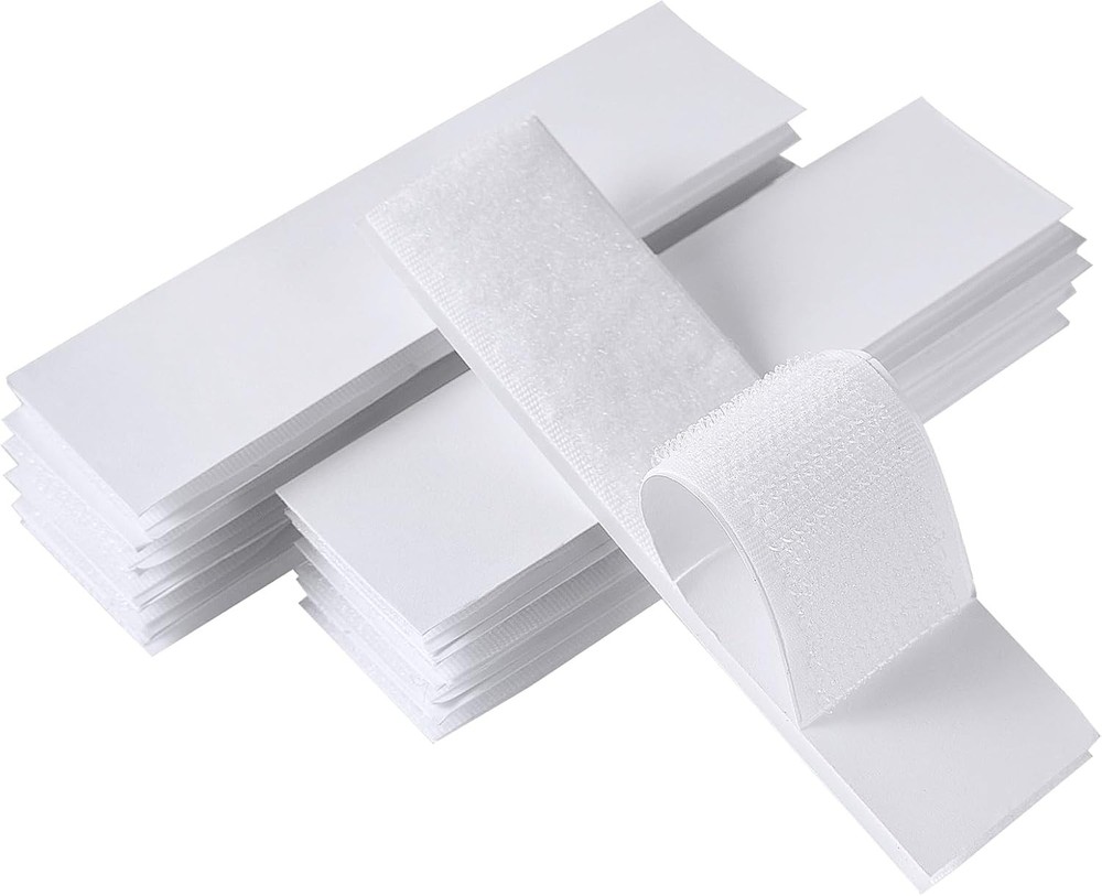 Hook and Loop Adhesive Strips 1x4 Inch 10 Sets Strong Sticky Back Mounting Tape