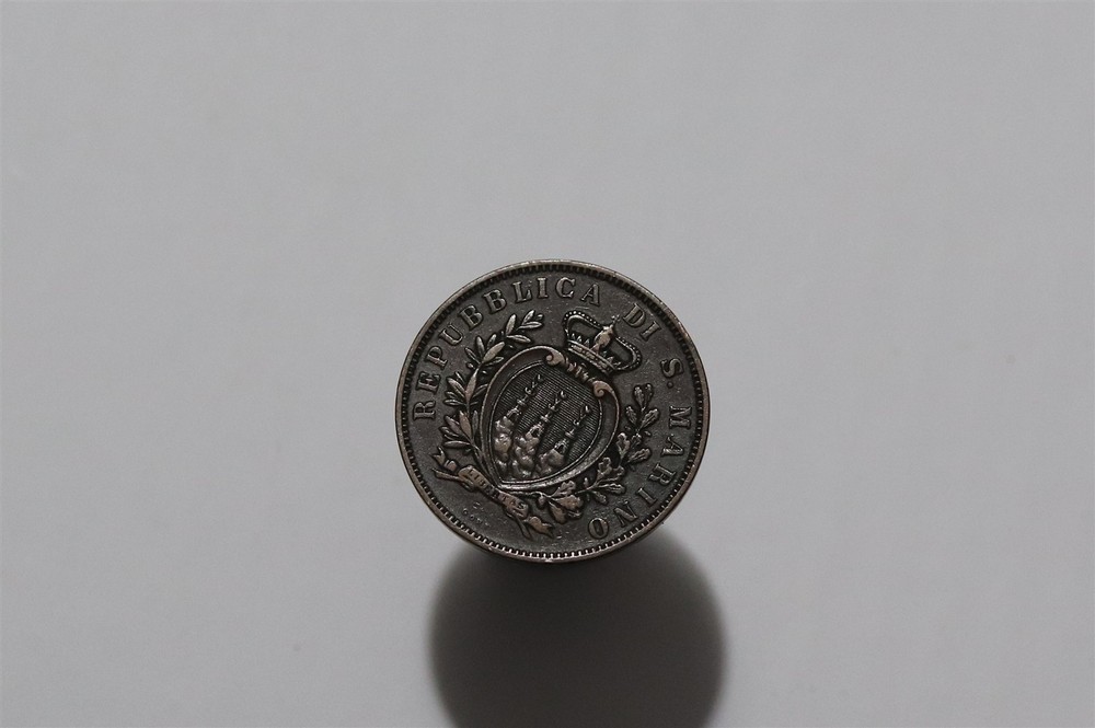 🧭 🇸🇲 SAN MARINO 10 CENTESIMI 1894 B90 #K261