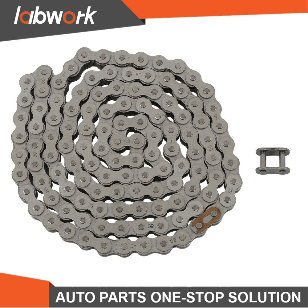 Labwork #80 Heavy Duty Roller Chain × 10 Feet With 1 Connector