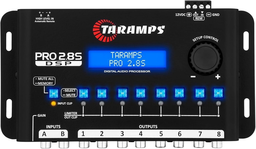 Taramps Pro 2.8S DSP Crossover Full Digital Signal Audio Processor a.