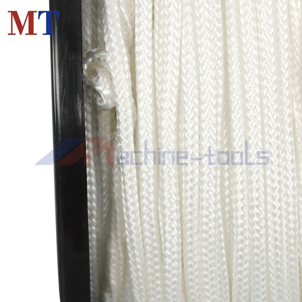 1/8" × 500' White Solid Braid Nylon Rope on a Sturdy Spool Braid Rope Industrial