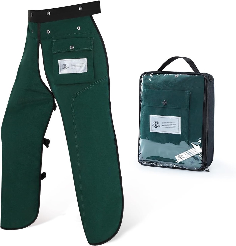 Chainsaw Chaps Apron 8-Layer Wrap Men/Women Loggers Forest Workers Protective
