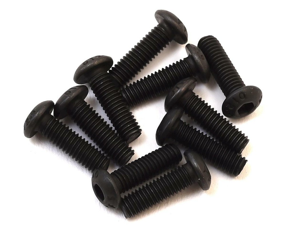 Team Associated 3x10mm Button Head Hex Screw (10) [ASC25211]