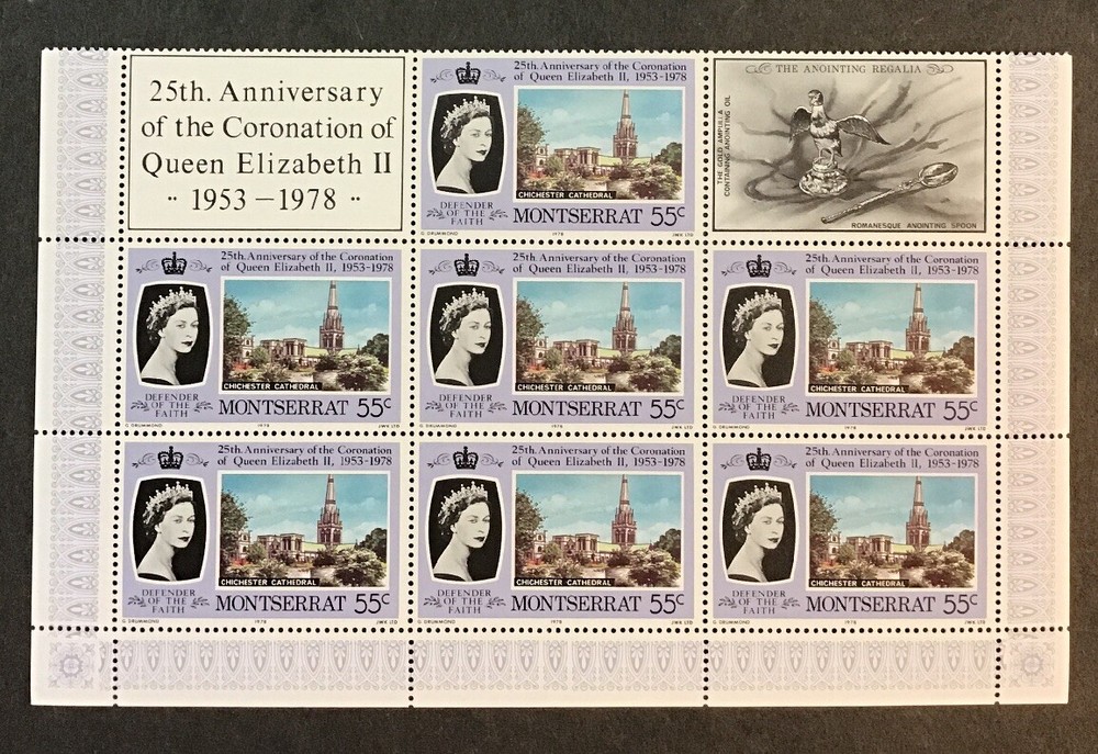 Montserrat 1978 VF MNH Sc#385-88 Partial Sheets