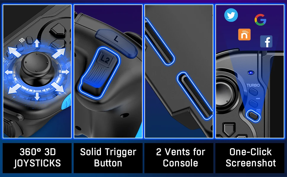 Dual Vibration Handheld Controller Grip Gamepad For Nintendo Switch Joy-Con Game