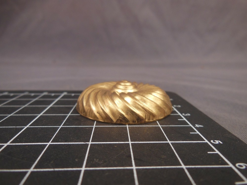 Brass Domed Spiral X-Large stamping (osb167)