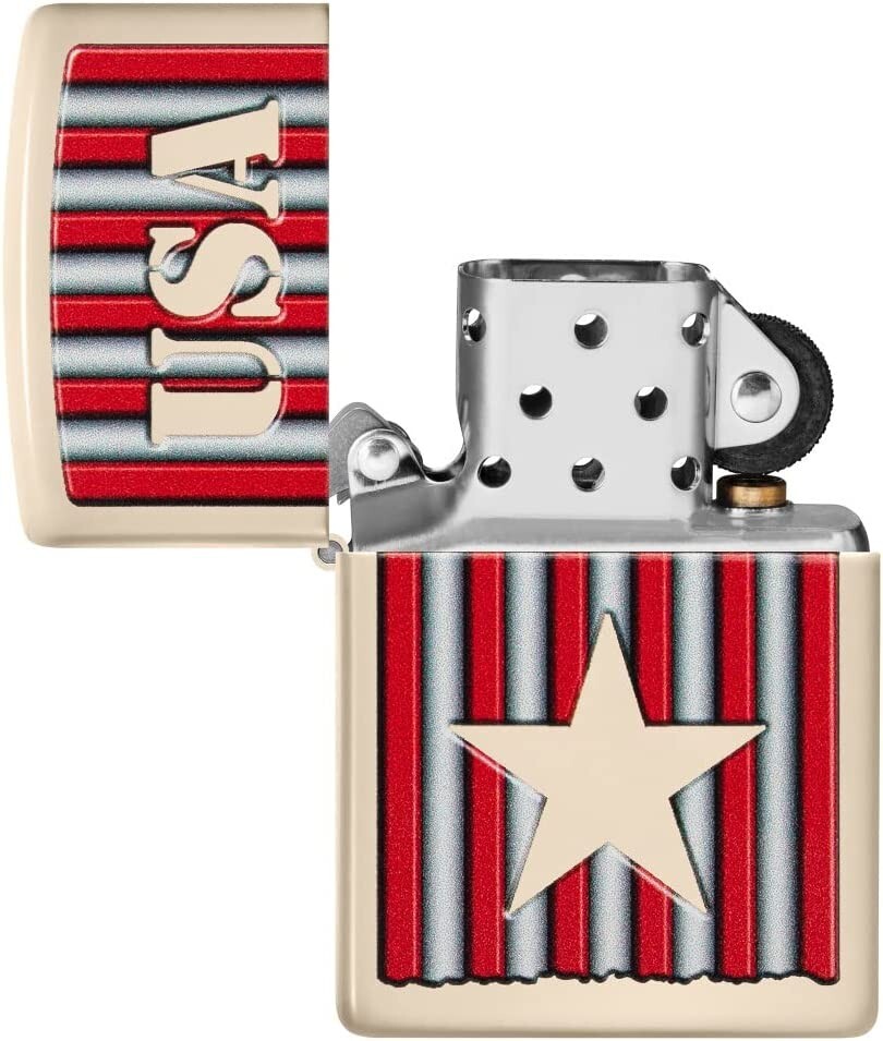 Zippo USA Design Flat Sand 48204