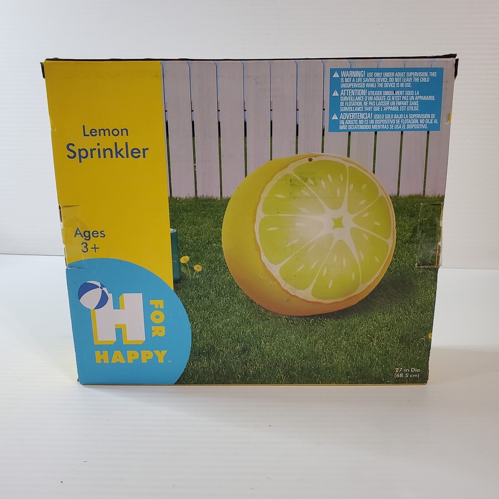 Happy For Inflatable Lemon Sprinkler Durable Summer Fun Game Backyard Cooling