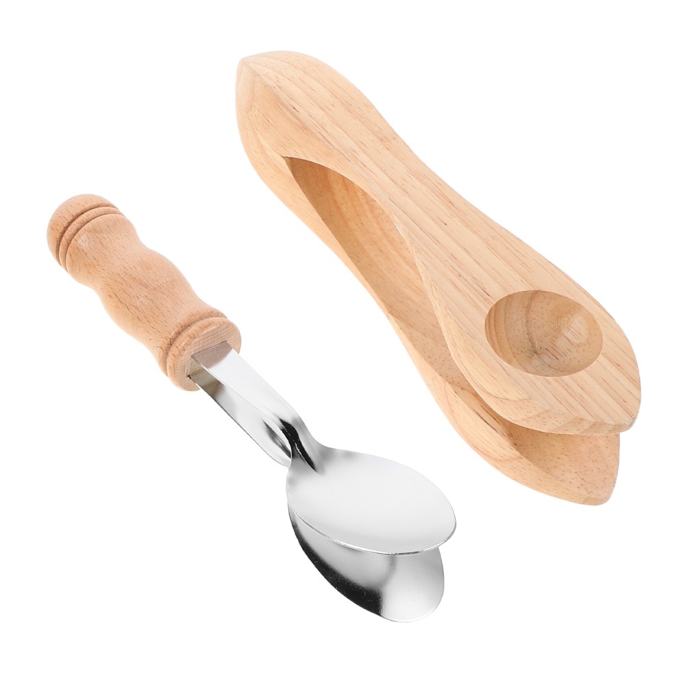 2 Pcs Kids Percussion Instrument Finger Castanets Musical Spoons