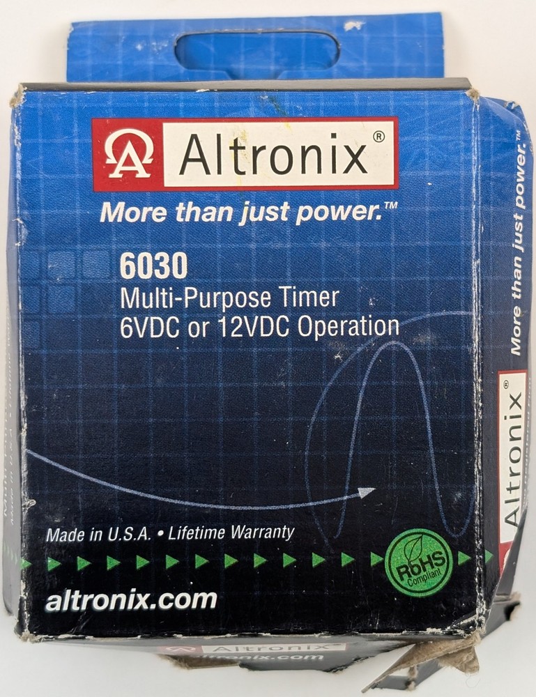 Altronix 6030 Multi-Purpose Timer Module 6VDC/12VDC Security & Access Control