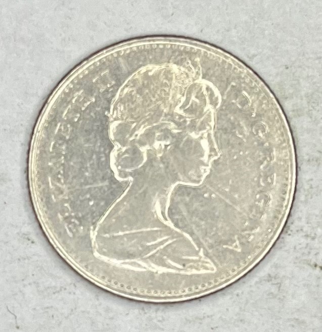 1969 CANADA 10 CENTS CIRCULATED COIN