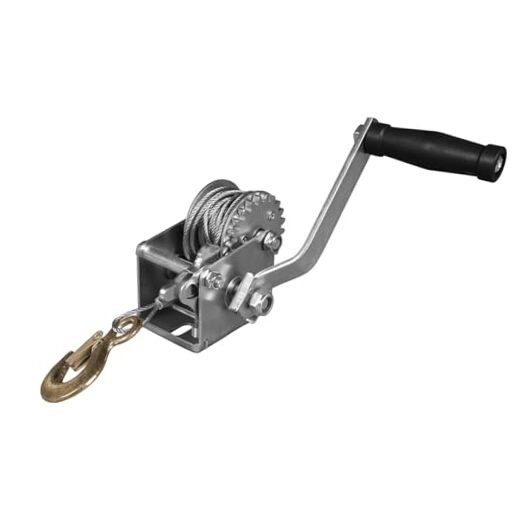 Hand Winch Pulling Capacity, Boat Trailer Winch Heavy Duty Rope Crank 600 lbs