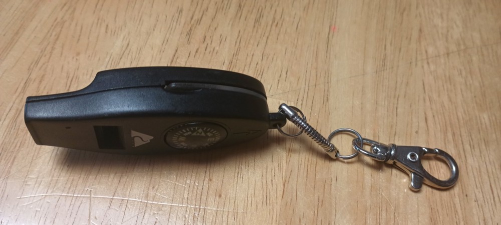 Directional Lightweight Pocket Compass Temperature Key Chain Magnifying