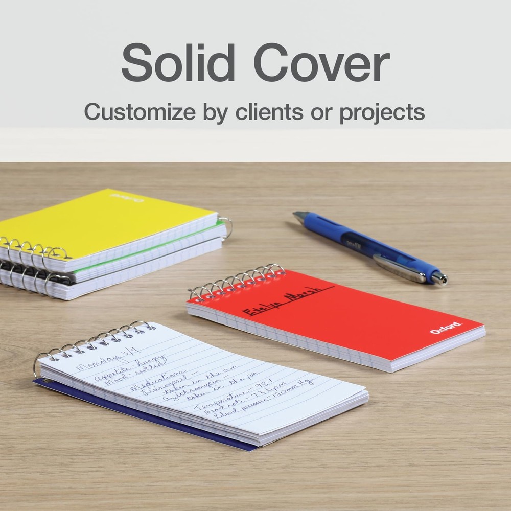 Pocket-Sized Spiral Blank Notebook - Assorted Jewel Tone Covers