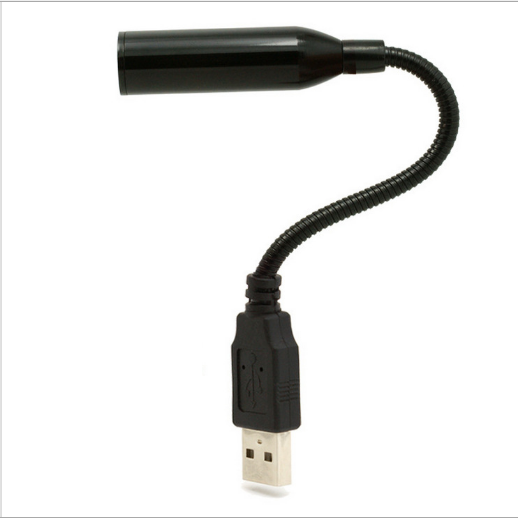 Mini USB Flexible Stereo Record Mic Desktop Microphone for PC Laptop Mac Black
