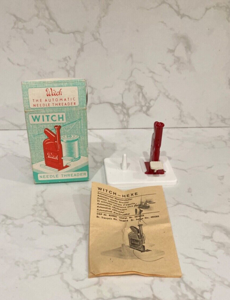 Vintage Witch Automatic Needle Threader w/ lnstructions West Germany NOS
