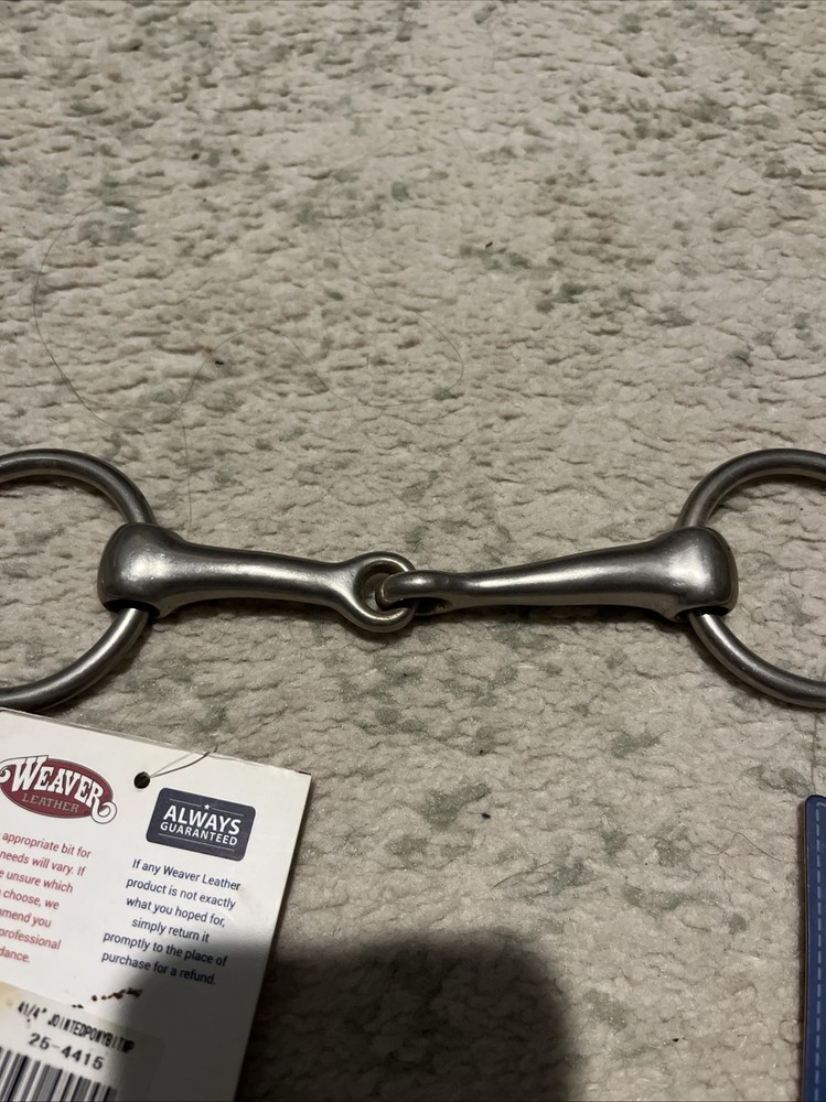 Weaver leather O-Ring snaffle Bit Stage 1 - 4-1/4” NWT