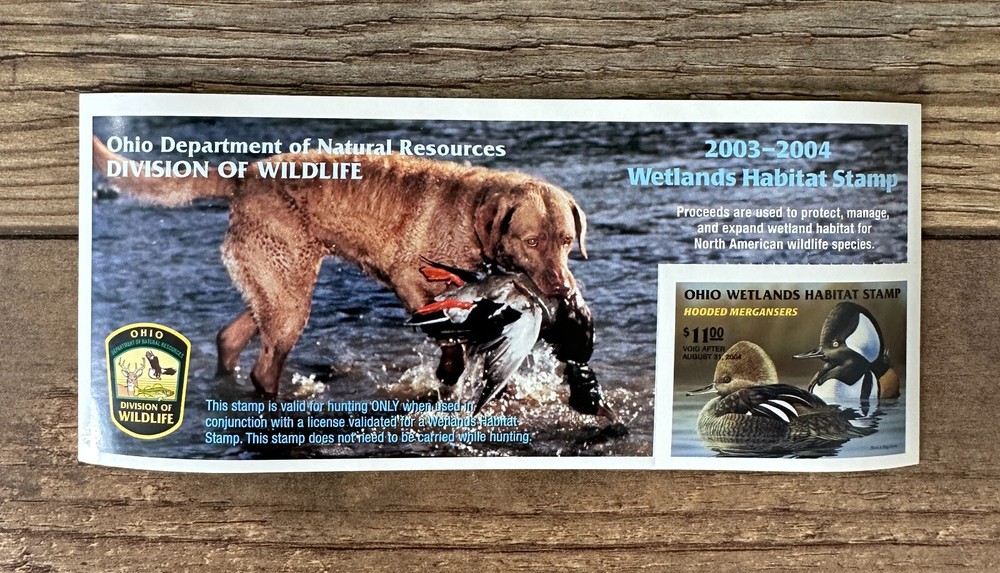 WTDstamps - 2003 OHIO - State Duck Stamp - Mint OG NH