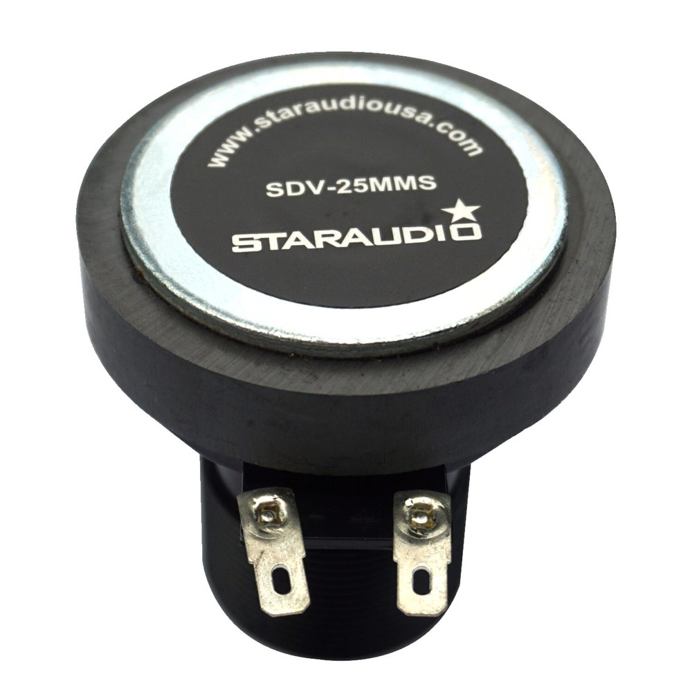 2-Pack 25MM Titanium Drivers Compression Screw-on Horn Speaker Driver Tweeters